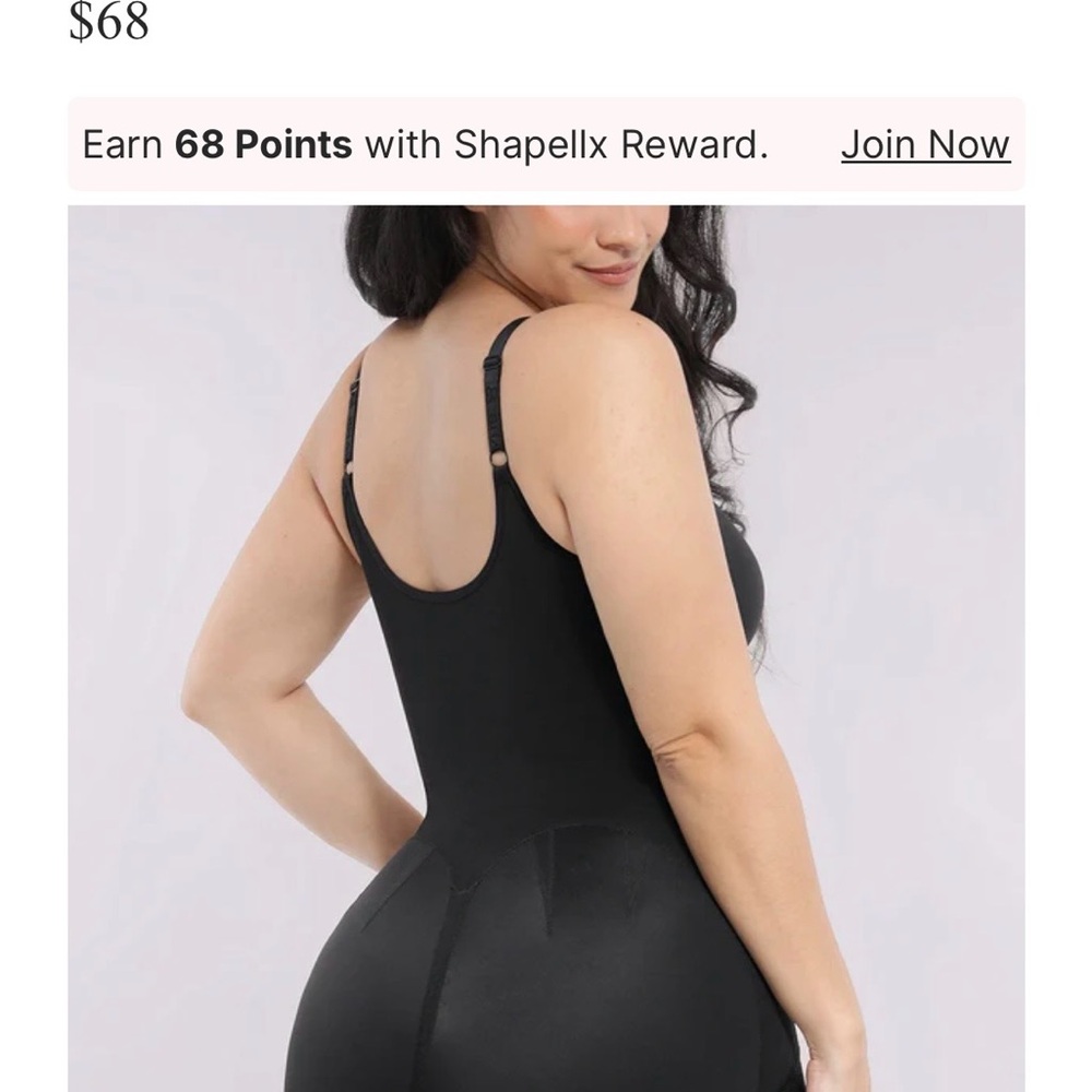 Sleek Black Shapewear Bodysuit - Picture 2 of 6